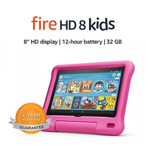 Fire HD 8 Kids tablet, 8 HD display, ages 3-7, 32 GB, Pink Kid-Proof Case