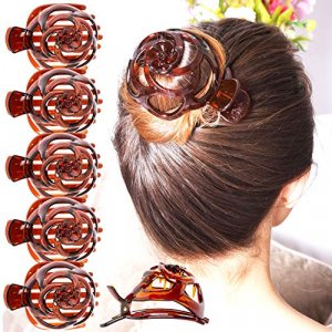 30 Pieces Open Center Domed Anti-slip Metal Hair Clip for Girls and Women,  Assorted Colors (Slide Barrette)