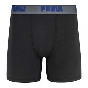 Puma Men'S 3 Pack Boxer Brief, Black/Grey, Large - Imported