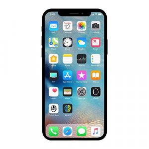 Apple iPhone X, US Version, 256GB, Silver - Unlocked (Renewed)