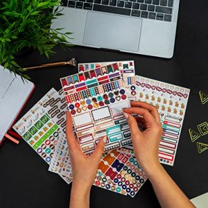 Clever Fox Planner Stickers Monthly, Weekly & Daily Planner Stickers 14 Sheets Set of 1360+ Unique Stickers by Clever Fox (Value Pack)