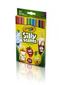 Crayola Silly Scents Stinky Scented Markers, 10 Count, Washable Markers,  Gift for Kids, Age 3, 4, 5, 6