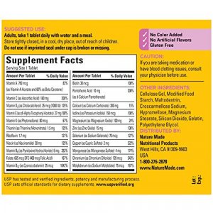 Nature Made Multi For Her 50+ Multiple Vitamin And Mineral, 90 Tablets