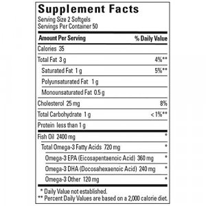 Nature Made Fish Oil 1200 Mg W. Omega-3 360 Mg Softgels 100 Ct