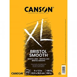 Canson Xl Series Bristol Pad, 9"X12" Smooth Fold Over