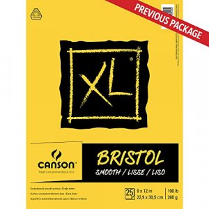 Canson Xl Series Bristol Pad, 9"X12" Smooth Fold Over