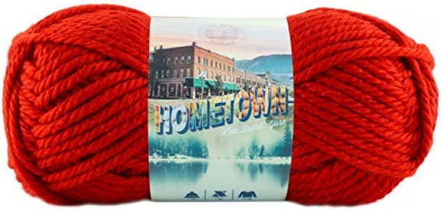 Lion Brand Yarn Hometown Yarn, Bulky Yarn For Knitting And Crocheting,  Cincinnati Red, 192 Foot (Pack Of 1) - Imported Products from USA - iBhejo