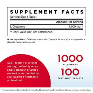 Jarrow Formulations Jarrow L-Glutamine, 1000 Mg, 100 Easy-Solv Tabs