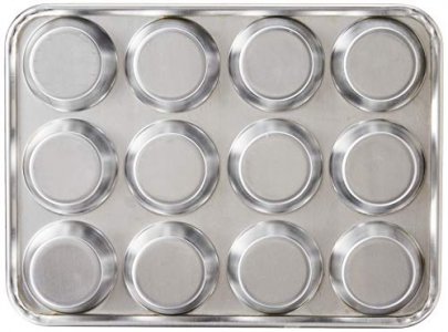  Nordic Ware Naturals Aluminum NonStick Muffin Pan, Twelve 2.75  Inch Cups: Nordicware Muffin Nonstick Natural: Home & Kitchen
