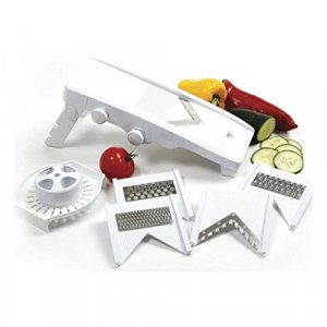 OXO 1253580 Good Grips Complete Grate & Slice Set Non-Slip Feets White 