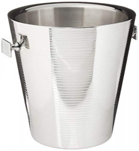 Elegance Lines 9-Inch Stainless Steel Doublewall Champagne Bucket
