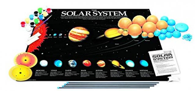 4M 3D Glow-In-The-Dark Solar System Mobile Making Kit