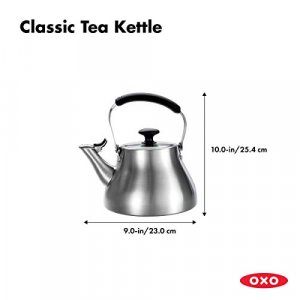 Oxo Good Grips Classic Tea Kettle, Brushed Stainless