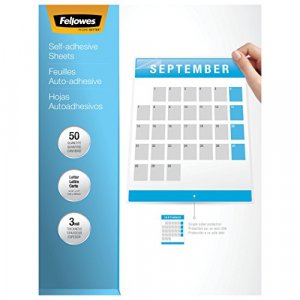 Fellowes 5221502 Self-Laminating Sheets, 3Mil, 12 X 9 1/4 (Box Of 50)