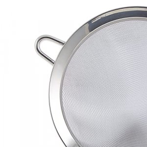 Winco MS3A-8D Strainer with Double Fine Mesh, 8-Inch Diameter, Medium, Stainless  Steel, Tan - Imported Products from USA - iBhejo