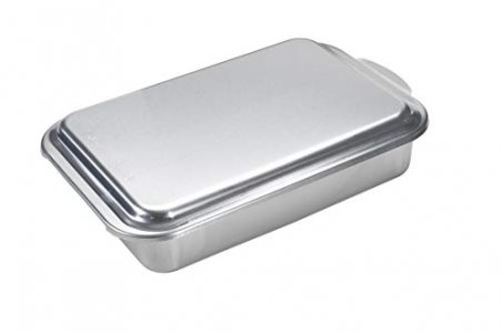 Nordic Ware - 47500 Nordic Ware Naturals Aluminum Commercial 8 x 8 Square  Cake Pan, 8 by 8 inches, Silver