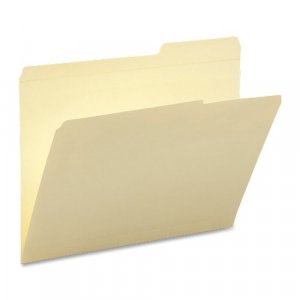 Smead File Folder, Reinforced 2/5-Cut Right Position Tab, Guide Height, Letter Size, Manila, 100 Per Box (10386)