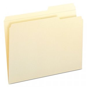 Smead File Folder, Reinforced 2/5-Cut Right Position Tab, Guide Height, Letter Size, Manila, 100 Per Box (10386)
