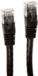 Monoprice 102288 Cat6 Ethernet Patch Cable - Network Internet Cord - Rj45, Stranded, 550Mhz, Utp, Pure Bare Copper Wire, 24Awg, 1Ft, Black