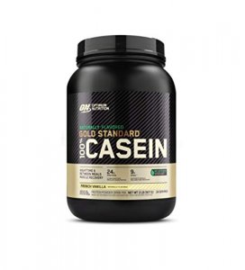 Optimum Nutrition 100% Casein Protein, French Vanilla, 2 Pound (Pack Of 2)
