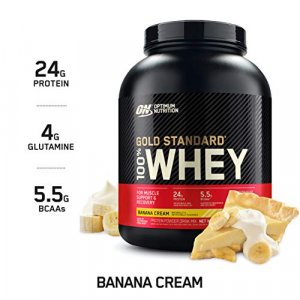 Optimum Nutrition Gold Standard 100% Whey Protein Powder, Banana Cream, 5 Pound