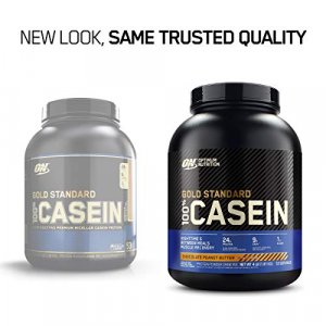 Optimum Nutrition Gold Standard 100% Micellar Casein Protein Powder, Overnight Muscle Recovery, Chocolate Peanut Butter, 64.1 Ounce