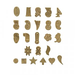  Walnut Hollow HotStamp Lowercase Alphabet Set for Branding and  Personalization of Wood, Leather, and Other Surfaces, Various Brass Letter  Sizes, 26