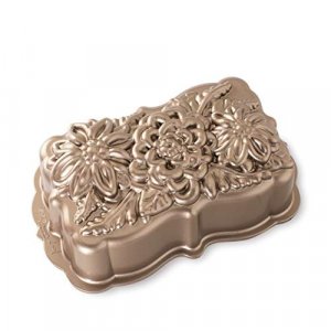 Nordic Ware 93148 Wildflower Loaf Pan, One Size, Copper