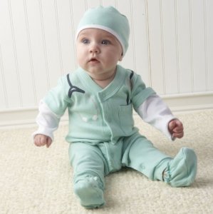 Baby Aspen Baby M.D. Three-Piece Layette Set In