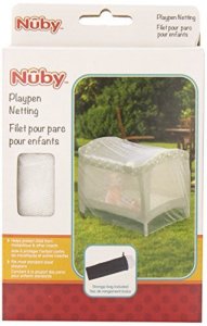 Nuby Pack N Play Universal Size Mosquito Net Tent, White