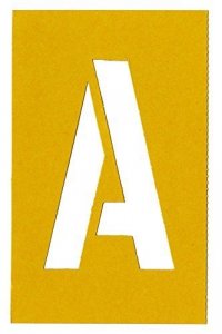 Chartpak Letter And Number Painting Stencils, A-Z And 0-9, 35 Per Pack