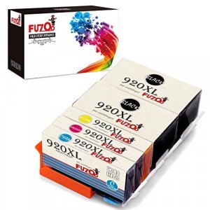Fuzoo High Yield Replacement For Hp 920Xl Ink Cartridges 5-Pack (2 Black 1 Cyan 1 Magenta 1 Yellow)
