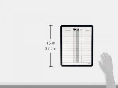 Quartet Classic Gray In/Out Board, 11 X 14 Inches, Duramax Porcelain, Black Frame (750)