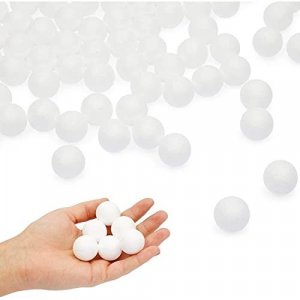 Juvale Foam Balls Bulk  100 Pack White Polystyrene Foam Ball