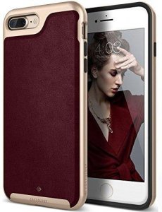Caseology Envoy Series Case For Iphone 7 Plus / 8 Plus - Leather Cherry Oak