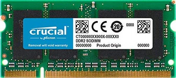 Crucial Technology 2Gb Ddr2 Sdram Laptop Memory Module