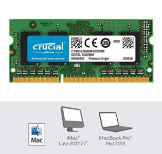 Crucial 4Gb Single Ddr3/Ddr3L 1600 Mt/S