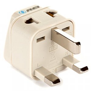Orei Grounded Universal 2 In 1 Plug Adapter Type G For Uk Hong Kong Singapore & More