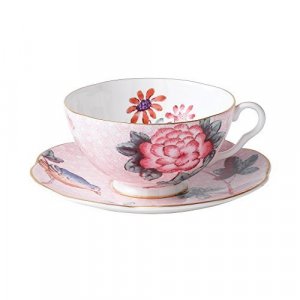 Wedgwood Harlequin Cuckoo Tea Story Teacup And Saucer, Pink