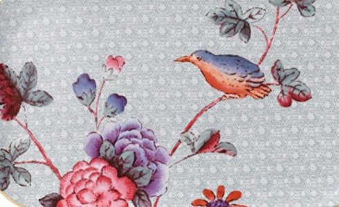 Wedgwood Harlequin Cuckoo Tea Story 10-Inch By 6-Inch Sandwich Tray