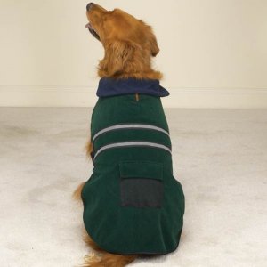 Casual Canine Fleece-Lined Reflective Dog Jacket For Safety, Red, Xx-Large