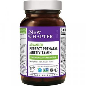 New Chapter Perfect Prenatal Vitamins - 192ct, Organic Prenatal Vitamins, Non-GMO Ingredients for Healthy Baby & Mom - Folate (Methylfolate)