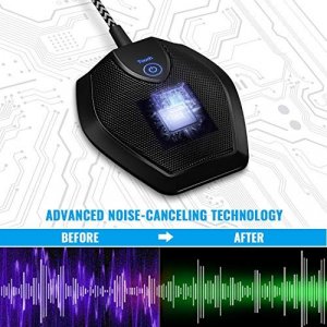 Tonor Conference Usb Microphone, Omnidirectional Condenser Pc Mic For Video Conference, Recording, Skype, Online Class, Court Reporter, Plug & Play C