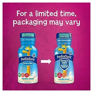 Pediasure Grow & Gain Nutrition Shake For Kids, Vanilla, 8 Fl Oz (Pack Of 16)