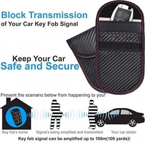 Faraday Bag for Key Fob (1/2 Pack) Car RFID Signal Blocking, Anti-Theft  Pouch