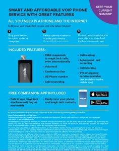 magicJack, New 2022 VOIP Phone Adapter, Portable Home and On-The-Go Digital Service. Unlimited Calls to US and Canada. NO Monthly Bill