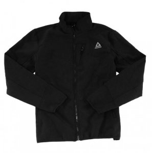 Reebok Men's Standard Softshell Active Jacket, Logo Sleeve Detail Black, XL