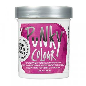 Punky Flamingo Pink Semi Permanent Conditioning Hair Color,Non-Damaging Hair Dye,PPD & Paraben Free & Apply Hair Tint,lasts up to 40 washes,3.5oz