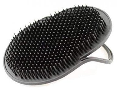 BBTO 12 Pieces Pocket Palm Combs, Soft Portable Pocket Brush, Shampoo Comb,  Massager Hair Brush Comb for Home, Office, Travel and Pets (black)