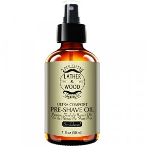 Best Pre-Shave Oil, Sandalwood, Premium Shaving Oil for Effortless Smooth Irritation-free Shave. 1 Oz